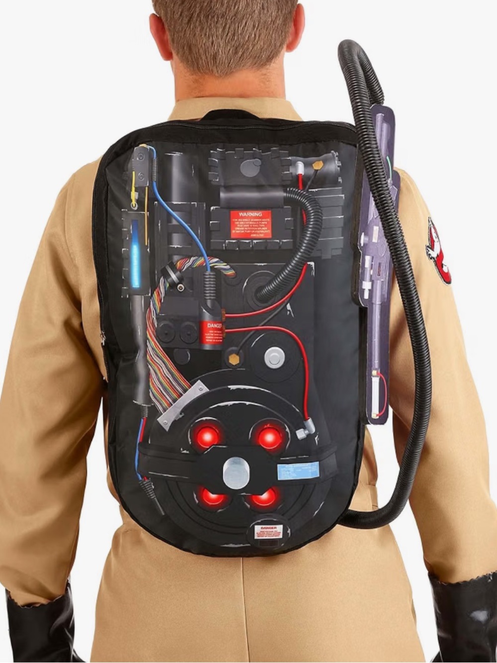 Ghostbusters-Inspired Black Proton Pack Backpack
